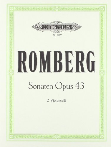 Sonaten op. 43 Nr. 1-3: für 2 Violoncelli (Edition Peters)